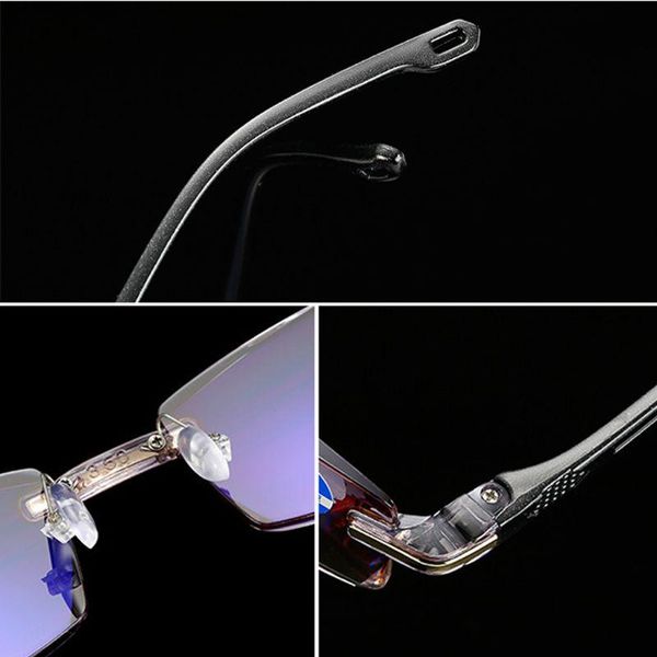 sunglasses ultralight rimless reading glasses clear lens anti-blu-ray radiation computer presbyopia readers +1.0 to +4.0, White;black
sunglasses ultralight rimless reading glasses clear lens anti-blu-ray radiation computer presbyopia readers +1.0 to +4.0, White;black