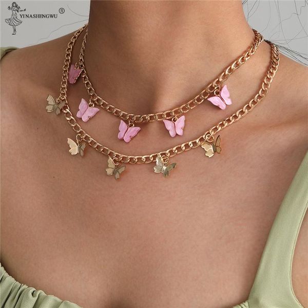 pendant necklaces charm crystal butterfly necklace luxury rhinestone shiny horsewhip chain double fashion female jewelry, Silver
pendant necklaces charm crystal butterfly necklace luxury rhinestone shiny horsewhip chain double fashion female jewelry, Silver