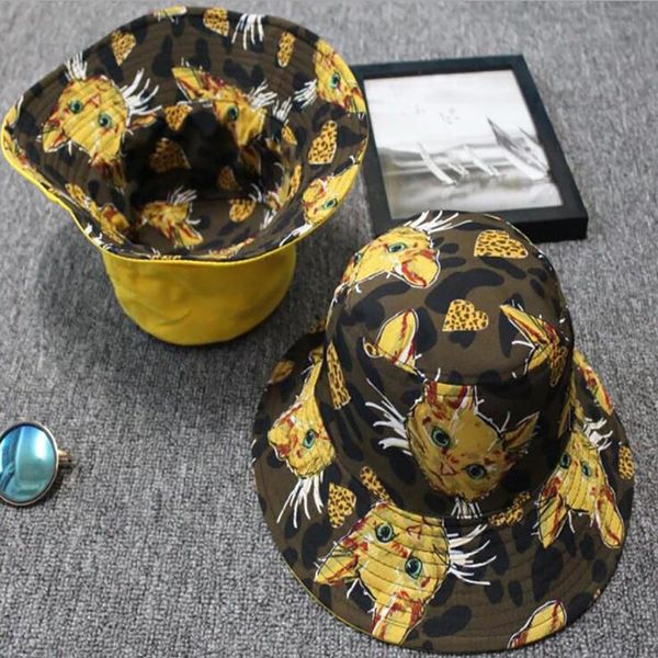 ball caps fashion summer reversible cat face printed fisherman sun flat cotton bucket hip hop hats for men women, Blue;gray
ball caps fashion summer reversible cat face printed fisherman sun flat cotton bucket hip hop hats for men women, Blue;gray