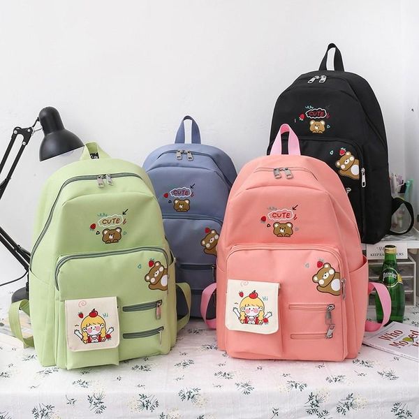school bags 4 pce set schoolbag for girl women backpack canvas female student college bag cool lapfashion travel backbag
school bags 4 pce set schoolbag for girl women backpack canvas female student college bag cool lapfashion travel backbag