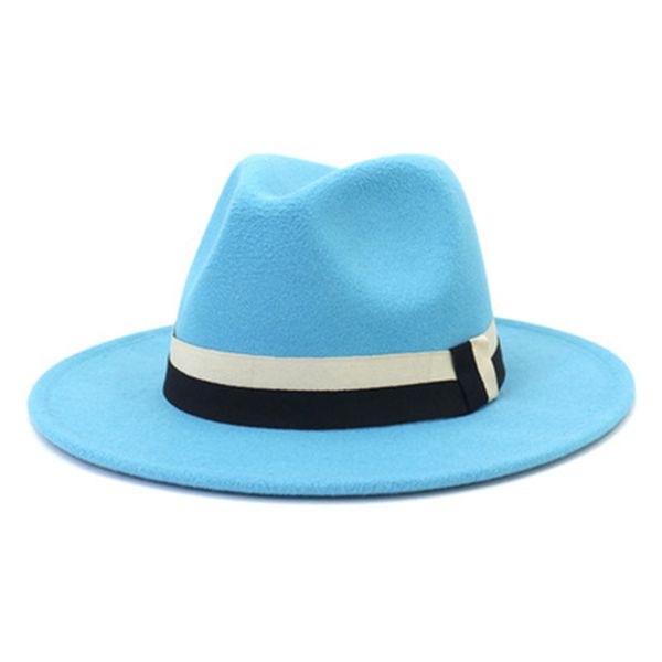 fedora women hats solid panamas band classic felt hats for men dress wedding formal camel white khaki wide brim winter women hat, Blue;gray
fedora women hats solid panamas band classic felt hats for men dress wedding formal camel white khaki wide brim winter women hat, Blue;gray