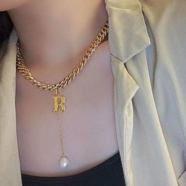 pendant necklaces punk fashion linked chain b letter necklace for women gold silver color alloy chunky chokers party jewelry
pendant necklaces punk fashion linked chain b letter necklace for women gold silver color alloy chunky chokers party jewelry