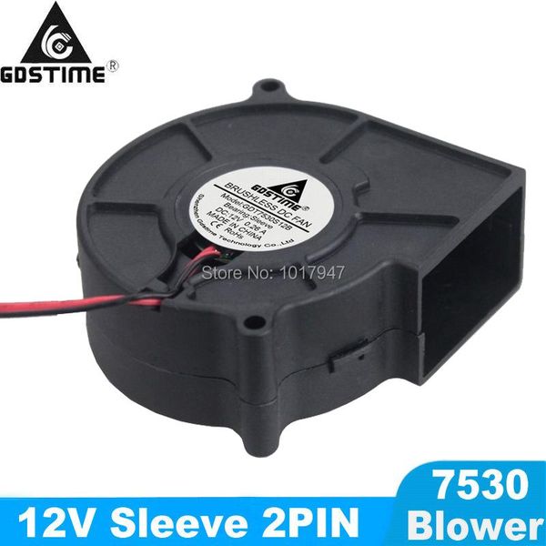 fans & coolings 5 pieces lot gdstime dc 12v 2wire cooling brushless blower fan 7530 75mm 75x30mm 7530s
fans & coolings 5 pieces lot gdstime dc 12v 2wire cooling brushless blower fan 7530 75mm 75x30mm 7530s