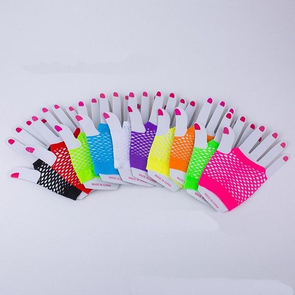 bridal gloves nylon colored fingerless fishnet for 80s party supplies and costume accessories pink short accessory, White
bridal gloves nylon colored fingerless fishnet for 80s party supplies and costume accessories pink short accessory, White