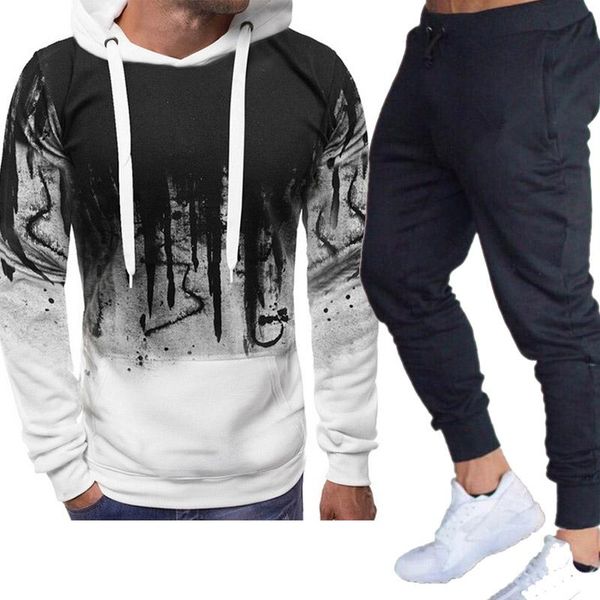 men's hoodies & sweatshirts fashion brand sportswear 2 and pants suit graffiti plus size jogger clothing, Black
men's hoodies & sweatshirts fashion brand sportswear 2 and pants suit graffiti plus size jogger clothing, Black