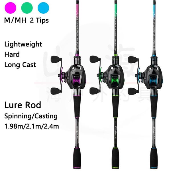 boat fishing rods 1.98m/2.1m/2.4m double tips carbon fiber fast action surf spinning baitcaster pole eva handle bass hard lure rod
boat fishing rods 1.98m/2.1m/2.4m double tips carbon fiber fast action surf spinning baitcaster pole eva handle bass hard lure rod