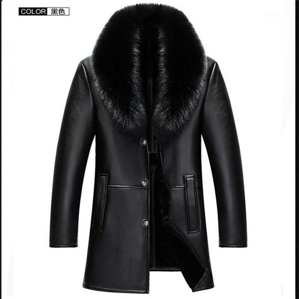 men's fur & faux 2021 arrival plus velvet thick leather coat jacket for men fashion winter size s m l 2xl 3xl 4xl, Black
men's fur & faux 2021 arrival plus velvet thick leather coat jacket for men fashion winter size s m l 2xl 3xl 4xl, Black