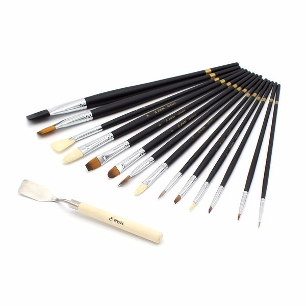 14 pcs acrylic brush set oil painting brush painting nylon bristle brush for professional school student canvas art supplies
14 pcs acrylic brush set oil painting brush painting nylon bristle brush for professional school student canvas art supplies