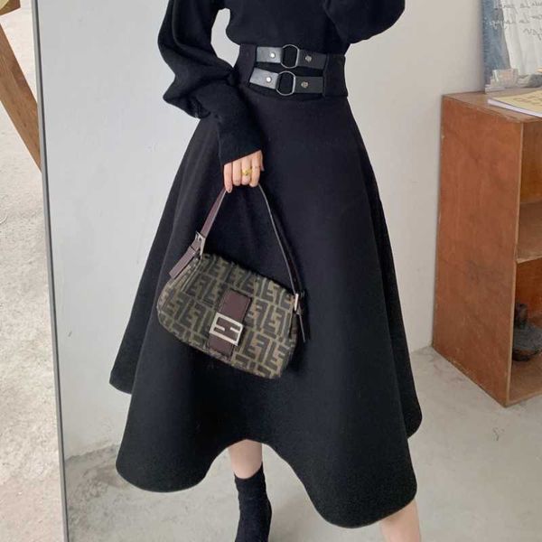 skirts high waist woolen skirt women autumn winter warm mid calf umbrella plus size 2xl, Black
skirts high waist woolen skirt women autumn winter warm mid calf umbrella plus size 2xl, Black