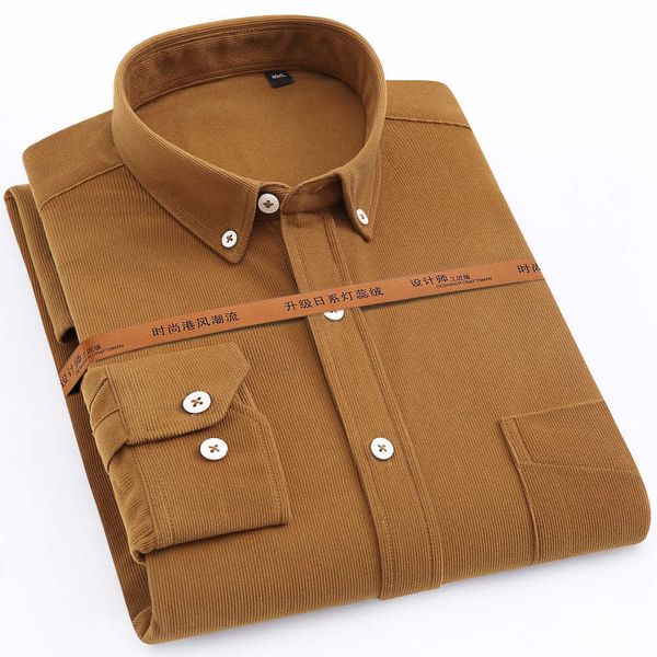 japan style autumn casual long sleeve corduroy shirts single patch pocket comfortable soft standard-fit men's button-down shirt 210809, White;black
japan style autumn casual long sleeve corduroy shirts single patch pocket comfortable soft standard-fit men's button-down shirt 210809, White;black