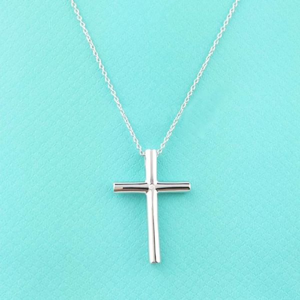 necklace tif cross zircon pendant men and women couples party gift necklaces, Silver
necklace tif cross zircon pendant men and women couples party gift necklaces, Silver