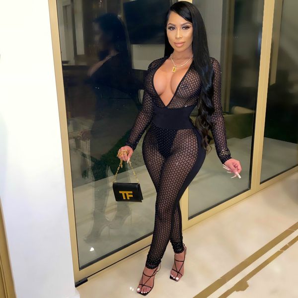 club jumpsuits for women 2021 fall deep v neck long sleeve sheer mesh sequin black bodycon rompersby air, Black;white
club jumpsuits for women 2021 fall deep v neck long sleeve sheer mesh sequin black bodycon rompersby air, Black;white