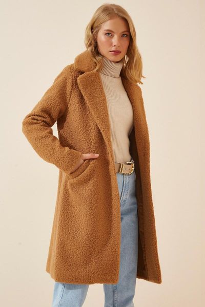 women's jackets 2021 women wool coat autumn winter fashion long sleeve stand neck jacket coats, Black;brown
women's jackets 2021 women wool coat autumn winter fashion long sleeve stand neck jacket coats, Black;brown