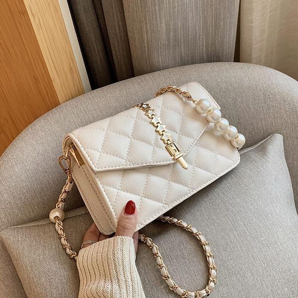 small bag for women 2021 summer fashion lady pearl chain single shoulder square cross body
small bag for women 2021 summer fashion lady pearl chain single shoulder square cross body