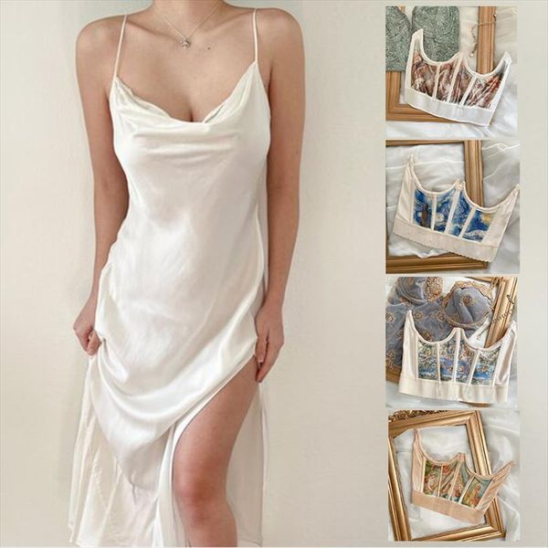 summer sleeveless women dresses spaghetti strap elegant party with waist cincher bustier solid satin, Black;gray
summer sleeveless women dresses spaghetti strap elegant party with waist cincher bustier solid satin, Black;gray