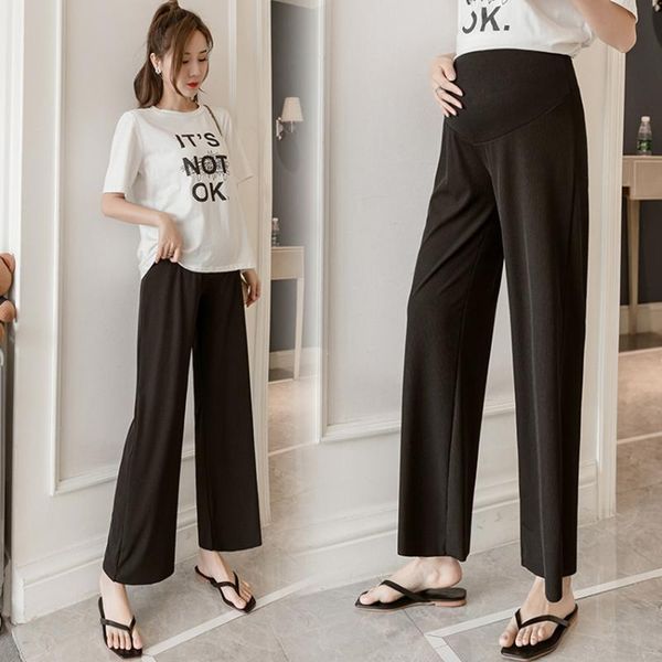 maternity bottoms pregnant women's wide-leg pants spring and autumn belly lift casual wear all-match, White
maternity bottoms pregnant women's wide-leg pants spring and autumn belly lift casual wear all-match, White
