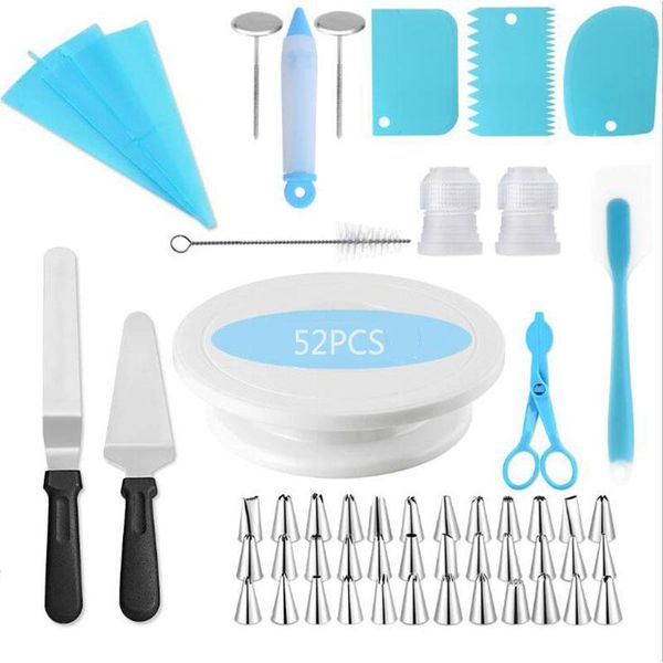 52pcs/72pcs/106pcs rotating cake turntable decorating table set baking tools silk flower sets & pastry
52pcs/72pcs/106pcs rotating cake turntable decorating table set baking tools silk flower sets & pastry