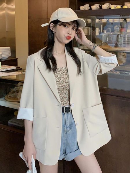 women's suits & blazers mid-length suit jacket summer thin section 2021 spring autumn net red small casual trend, White;black
women's suits & blazers mid-length suit jacket summer thin section 2021 spring autumn net red small casual trend, White;black