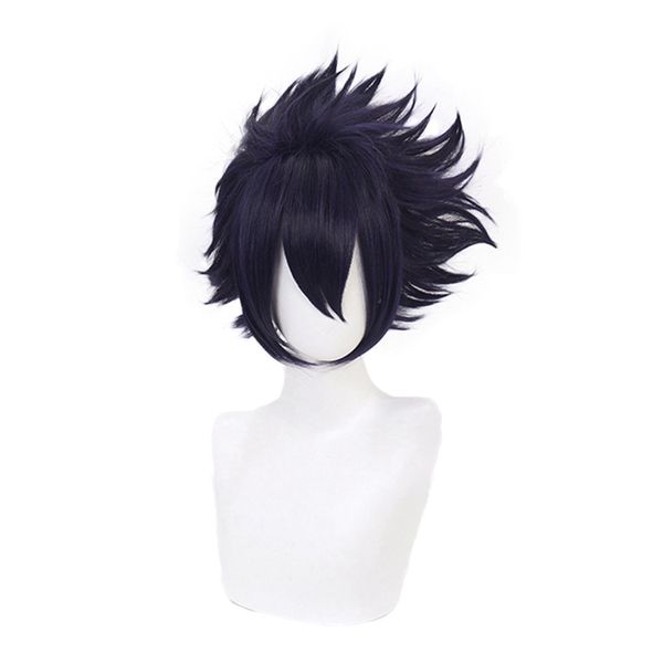 my hero academia boku no hiro akademia amajiki tamaki dark blue short cosplay wig synthetic hair perucas + wig cap, Black
my hero academia boku no hiro akademia amajiki tamaki dark blue short cosplay wig synthetic hair perucas + wig cap, Black