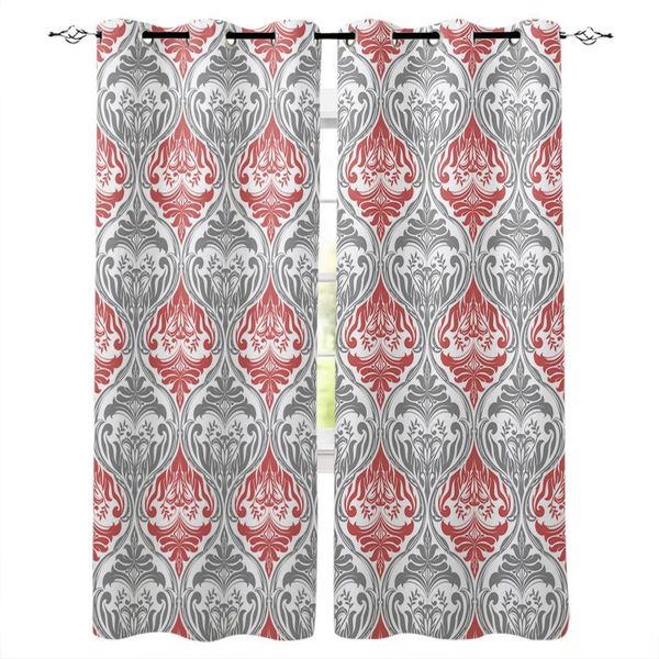 modern baroque gray red curtain for living room kids decoration bedroom window treatment drapes &
modern baroque gray red curtain for living room kids decoration bedroom window treatment drapes &