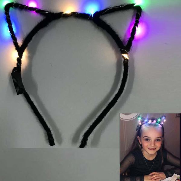 women girl led blinking cat cosplay luminous light animal ear headband hairband headwear christmas wedding glow party supply decoration
women girl led blinking cat cosplay luminous light animal ear headband hairband headwear christmas wedding glow party supply decoration