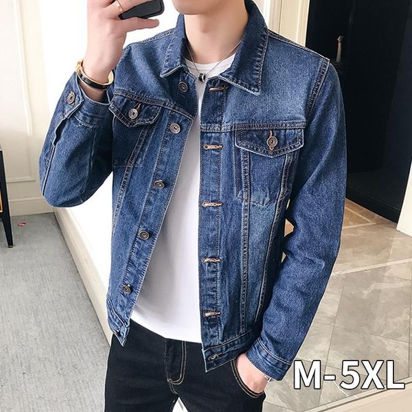 men's jackets 2021 autumn denim jeans jacket jaket men retro winter slim fashion coat casual, Black;brown
men's jackets 2021 autumn denim jeans jacket jaket men retro winter slim fashion coat casual, Black;brown