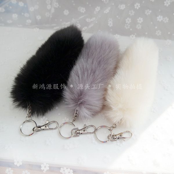 imitation fur rabbit hair plush tail lady pendant car keychain bag pendantfashion creative key chain, Silver
imitation fur rabbit hair plush tail lady pendant car keychain bag pendantfashion creative key chain, Silver