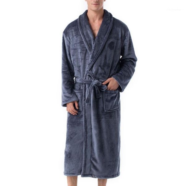 men's sleepwear autumn winter nightdress blue men casual fleece warm couple home wear flannel belt pyjamas kimono bathrobe gown, Black;brown
men's sleepwear autumn winter nightdress blue men casual fleece warm couple home wear flannel belt pyjamas kimono bathrobe gown, Black;brown