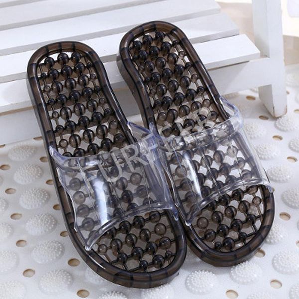 slippers women's summer massage indoor anti-slip leaky bathroom shoes woman slides female transparent flat sandals flip-flops, Black
slippers women's summer massage indoor anti-slip leaky bathroom shoes woman slides female transparent flat sandals flip-flops, Black