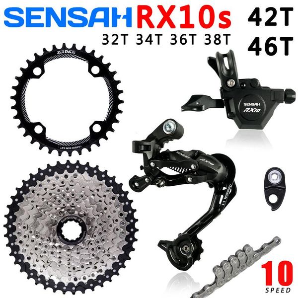 bike derailleurs sensah rx10 1x10speed groupset chain group rear 42t 46t mtb cassette chainrings shifter rainbow m6000 a5 a7 deore
bike derailleurs sensah rx10 1x10speed groupset chain group rear 42t 46t mtb cassette chainrings shifter rainbow m6000 a5 a7 deore