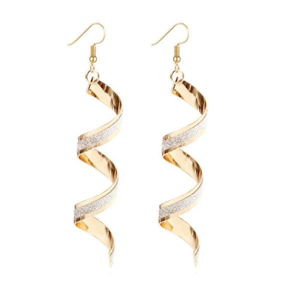 dangle & chandelier fashion jewelry frosted spiral geometrical earrings vintage simple trend party design woman's gift, Silver
dangle & chandelier fashion jewelry frosted spiral geometrical earrings vintage simple trend party design woman's gift, Silver