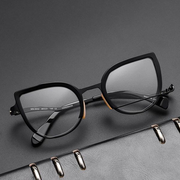 fashion sunglasses frames japanese designer eyeglass personality trend geometric splicing irregular frame metal large customization myopia, Black
fashion sunglasses frames japanese designer eyeglass personality trend geometric splicing irregular frame metal large customization myopia, Black