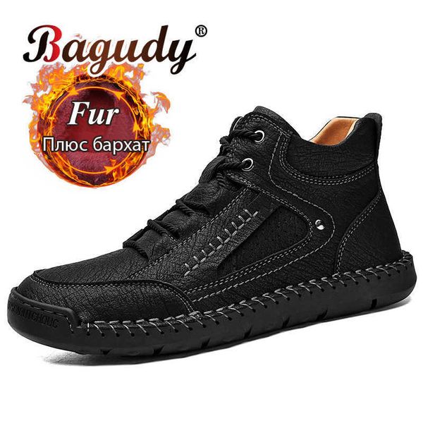 fashion men boots platform non-slip leather ankle snow boots shoes warm fur plush winter shoes men motorcycle boots 210619, Black
fashion men boots platform non-slip leather ankle snow boots shoes warm fur plush winter shoes men motorcycle boots 210619, Black