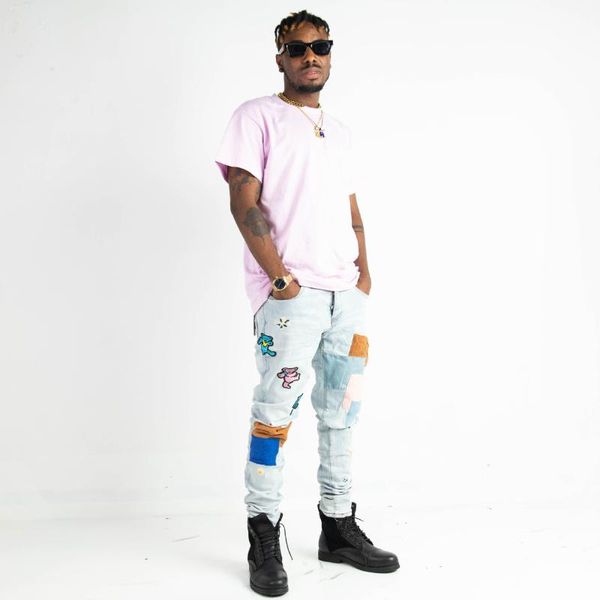 men's jeans male european and american fashion brands bear patch ripped hole slim beggar pants casual korean trousers 639, Blue
men's jeans male european and american fashion brands bear patch ripped hole slim beggar pants casual korean trousers 639, Blue