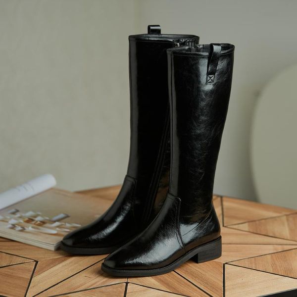 boots 2021 winter genuine leather long knight british style knee-high warm platform goth woman shoes, Black
boots 2021 winter genuine leather long knight british style knee-high warm platform goth woman shoes, Black