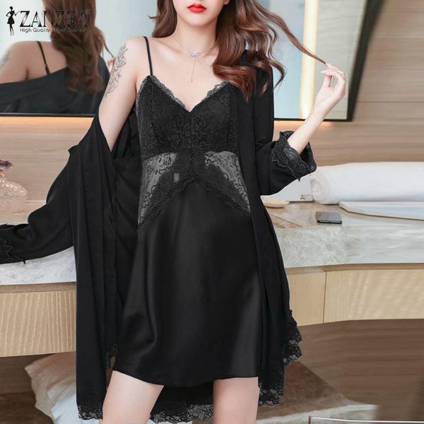 women's sleepwear fashion spaghetti nightdress women lace patchwork pajamas solid suits two-piece holiday party mini dress, Black;red
women's sleepwear fashion spaghetti nightdress women lace patchwork pajamas solid suits two-piece holiday party mini dress, Black;red