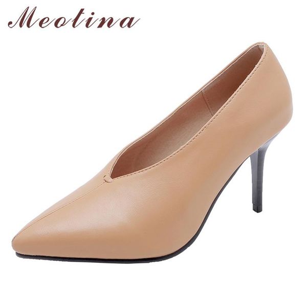 dress shoes meotina high heels women pumps pu leather thin glove elegant pointed toe party female red plus size 33-46, Black
dress shoes meotina high heels women pumps pu leather thin glove elegant pointed toe party female red plus size 33-46, Black