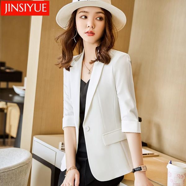 women's suits & blazers white blazer jacket short 2021 spring and summer korean slim small leisure suit top, White;black
women's suits & blazers white blazer jacket short 2021 spring and summer korean slim small leisure suit top, White;black
