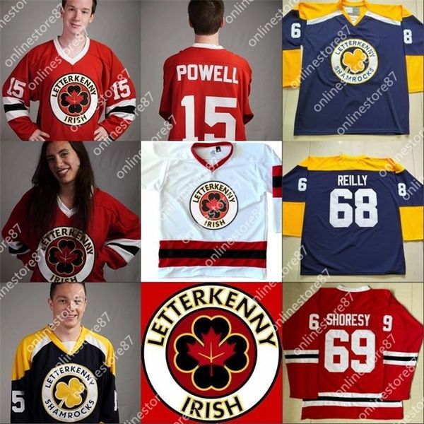 52irish tv series letterkenny jersey 15 powell 69 shoresy 68 clover 85 nappy boy 100% customize stitched ice hockey jersey, Black
52irish tv series letterkenny jersey 15 powell 69 shoresy 68 clover 85 nappy boy 100% customize stitched ice hockey jersey, Black