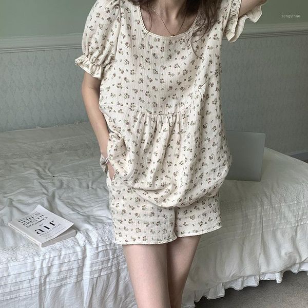 women's tracksuits summer 2021 print home simple style sleepwear women sleeve elegant soft woman pajama set service, Gray
women's tracksuits summer 2021 print home simple style sleepwear women sleeve elegant soft woman pajama set service, Gray