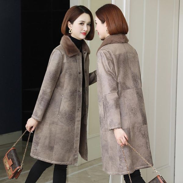 women's fur & faux import the winter mink collar coat female temperament contracted, Black
women's fur & faux import the winter mink collar coat female temperament contracted, Black