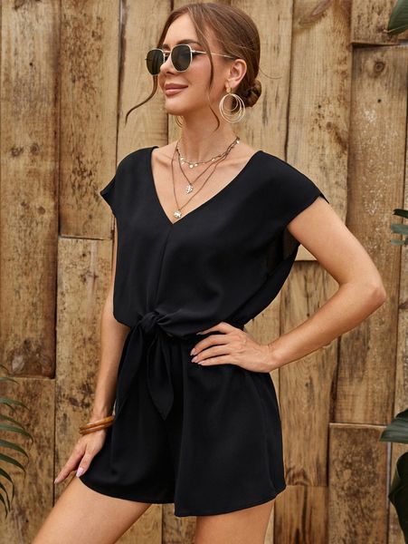 knot detail batwing sleeve romper r4vg#, White
knot detail batwing sleeve romper r4vg#, White