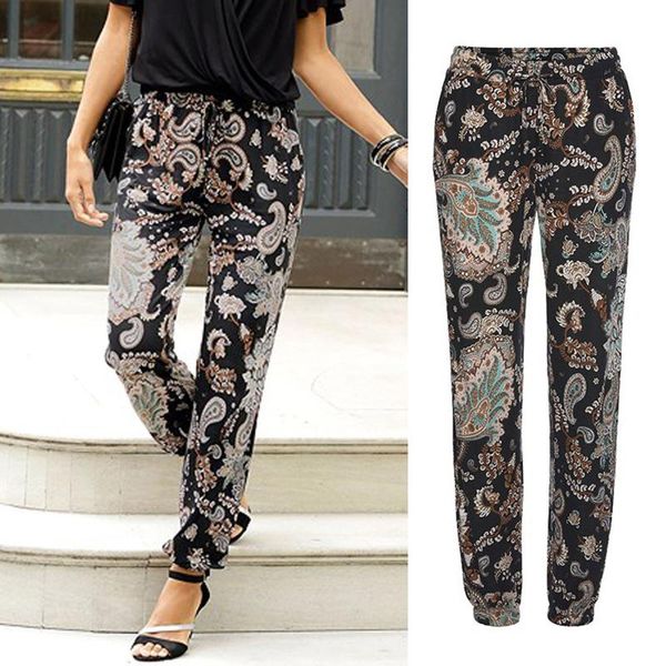 women's pants & capris 2021 summer selling boho printed cotton trousers loose elephant printing elastic hem waist with pockets wholesal, Black;white
women's pants & capris 2021 summer selling boho printed cotton trousers loose elephant printing elastic hem waist with pockets wholesal, Black;white