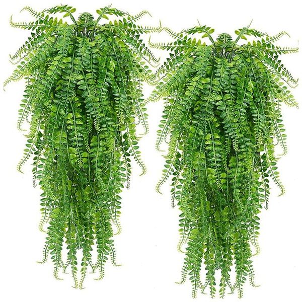 novelty items 2 pcs artificial hanging ferns plants vine fake ivy boston fern plant outdoor uv resistant plastic
novelty items 2 pcs artificial hanging ferns plants vine fake ivy boston fern plant outdoor uv resistant plastic