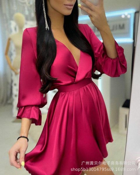 casual dresses women's clothing satin v-neck off-shoulder waist dress ruffles high mini, Black;gray
casual dresses women's clothing satin v-neck off-shoulder waist dress ruffles high mini, Black;gray
