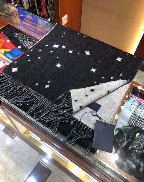brand design luxury scarf black and white starry sky style classic with logo long 200x40cm gift box set, Blue;gray
brand design luxury scarf black and white starry sky style classic with logo long 200x40cm gift box set, Blue;gray