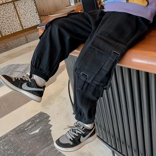 trousers children pants trend clothing boys black khaki cargo elastic waist harem baby teen kids bottoms, Blue
trousers children pants trend clothing boys black khaki cargo elastic waist harem baby teen kids bottoms, Blue