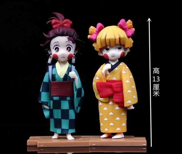 13cm demon slayer anime figure kamado nezuko action figure gk agatsuma zenitsu two heads kimetsu no yaiba figurine model aa220311
13cm demon slayer anime figure kamado nezuko action figure gk agatsuma zenitsu two heads kimetsu no yaiba figurine model aa220311