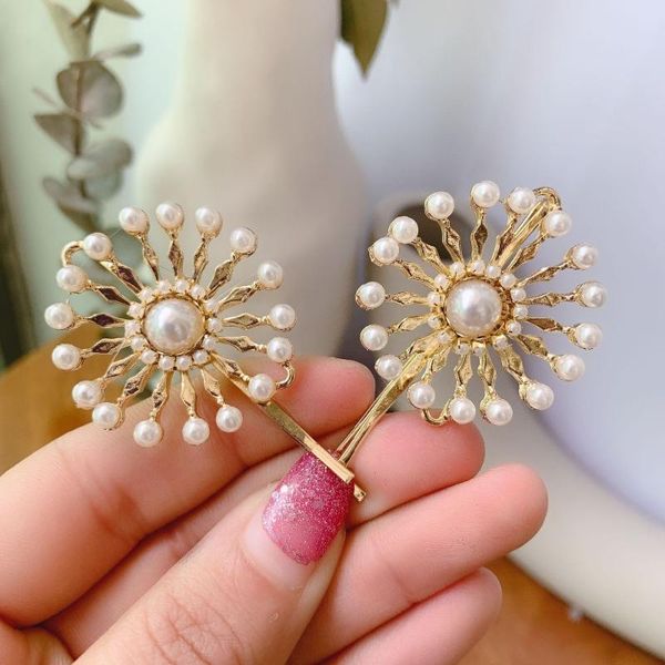 hair clips & barrettes ins style gold sunflowers pearl shape hairpins 2pcs/set jewelry accessory clip bridesmaid wedding party, Golden;silver
hair clips & barrettes ins style gold sunflowers pearl shape hairpins 2pcs/set jewelry accessory clip bridesmaid wedding party, Golden;silver