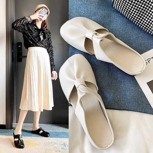 slippers retro women shoes genuine leather flat fashion home sandals female summer, Black
slippers retro women shoes genuine leather flat fashion home sandals female summer, Black